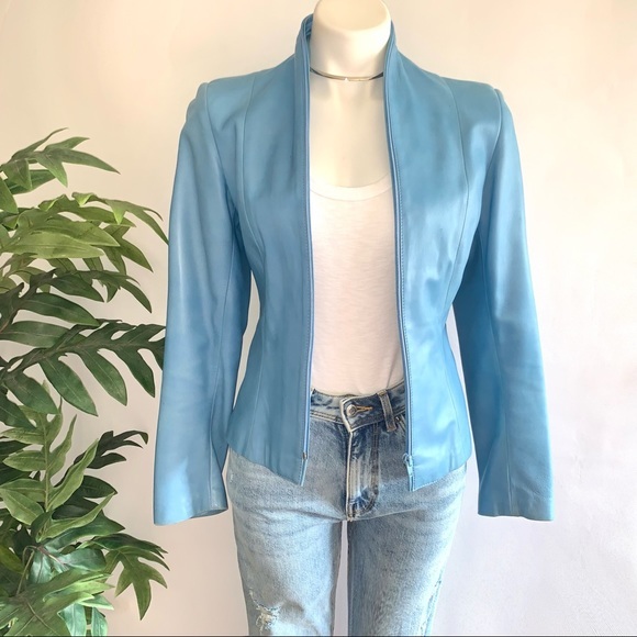 l e a t h e r :: Stunning Unique Spanish Fitted Leather Jacket - Picture 2 of 15